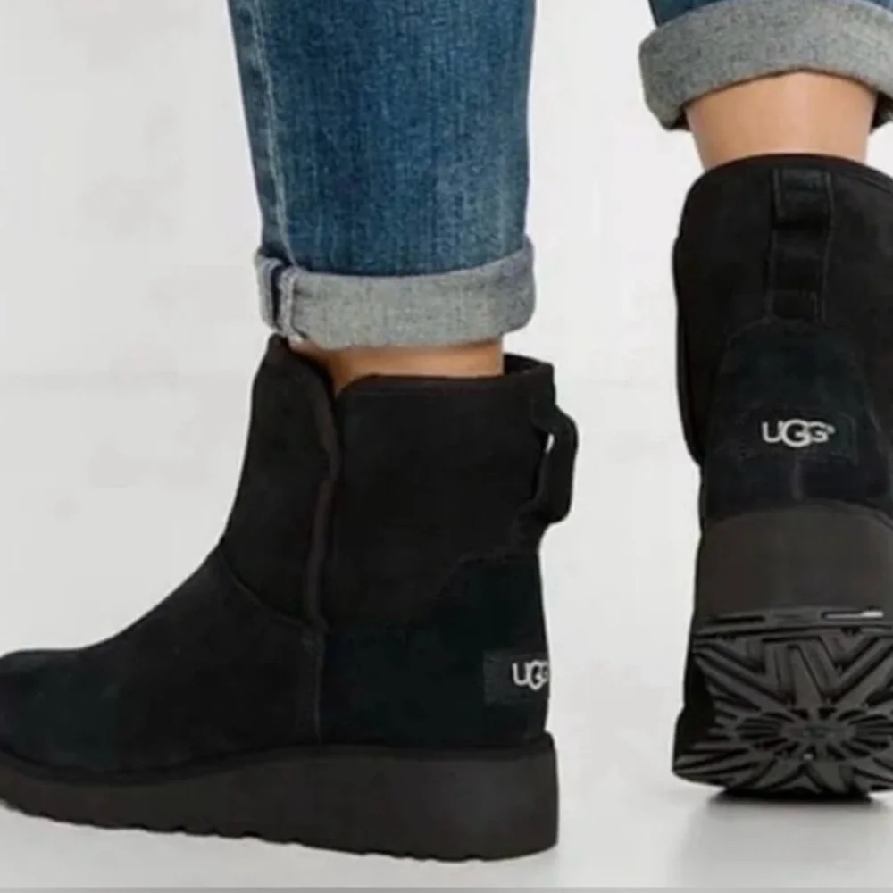 UGG Black Ankle Boots - Picture 1 of 7